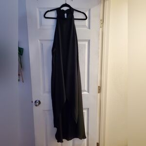 Elegant Black Hi Low Halter Top